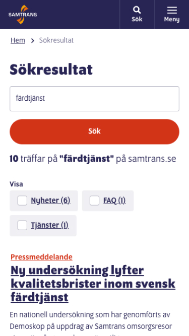 Uppdrag för Samtrans