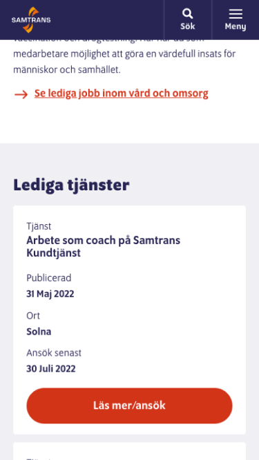 Uppdrag för Samtrans