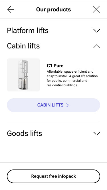 2 webbsidor av cibes hemsida