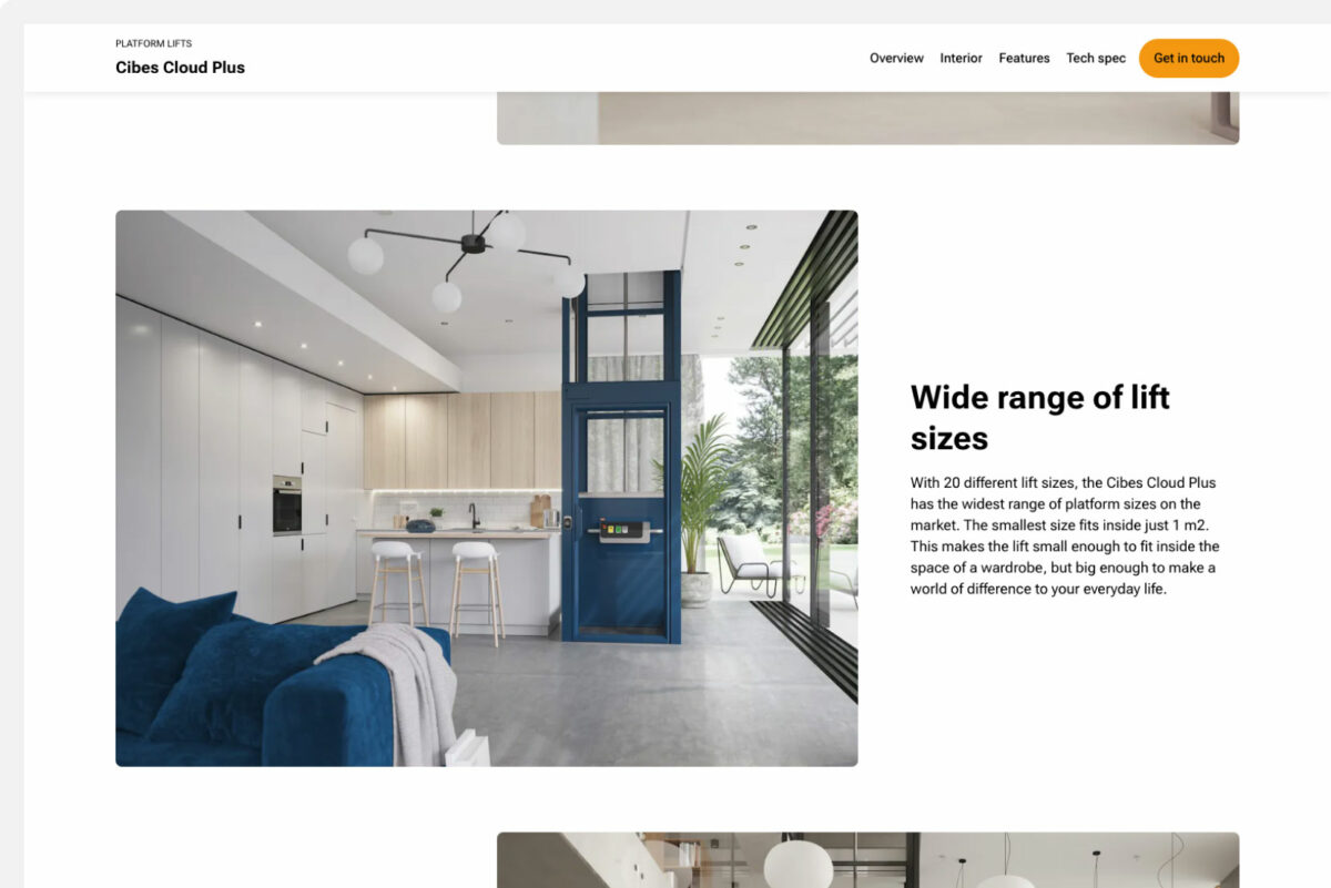 sida från cibes webbplats