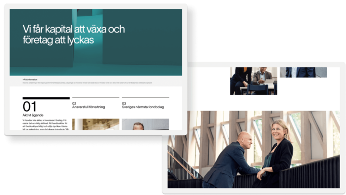 2 webbsidor för Lannebo