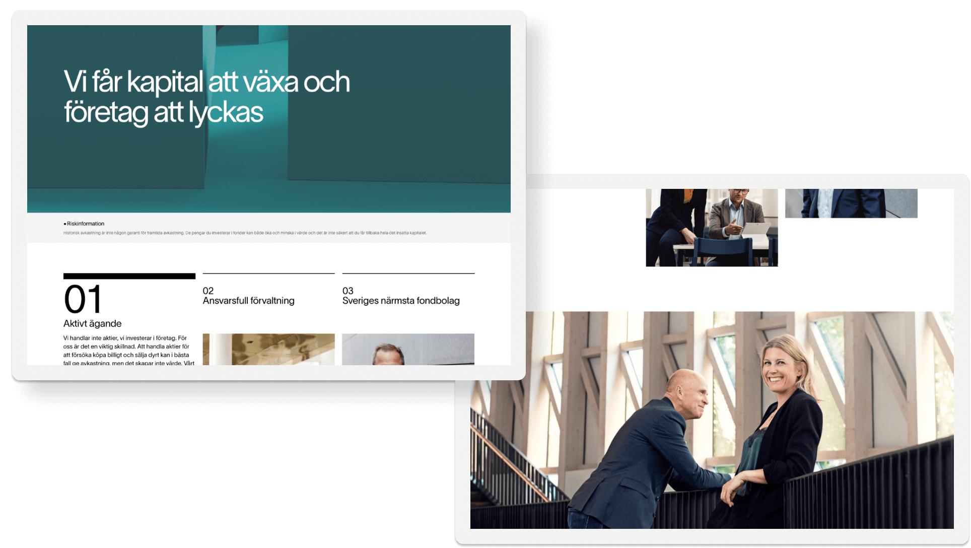 2 webbsidor för Lannebo